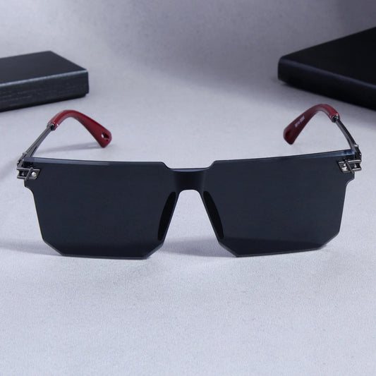 Benito Black And Black Unisex Sunglasses