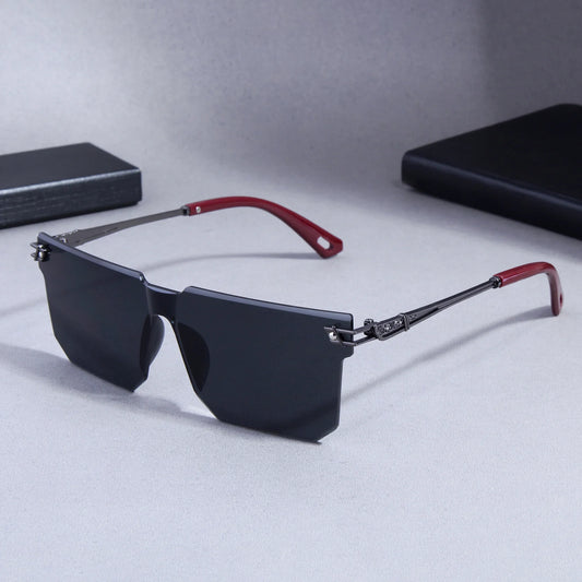 Benito Black And Black Unisex Sunglasses